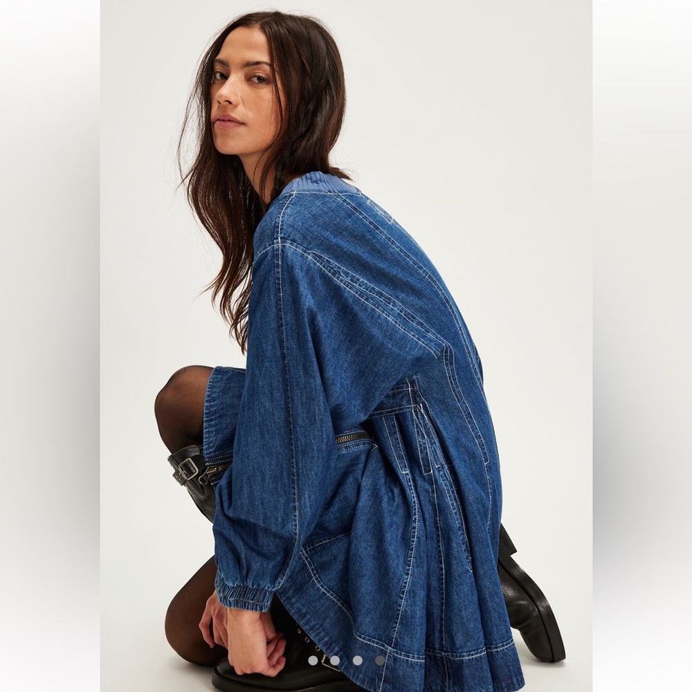 Free people we the free Indy Denim mini dress - Picture 1 of 11